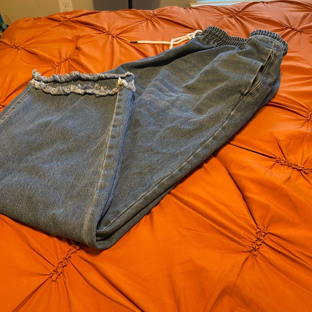 SHEIN Blue Ankle-Length Women's Jeans